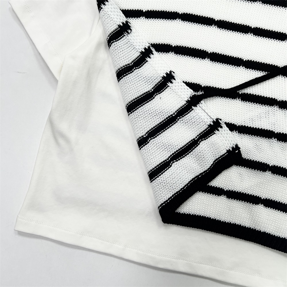 Изготовленная на заказ женская сексуальная футболка в полоску с боковым вырезом на шнуровке и дизайнерским дизайном