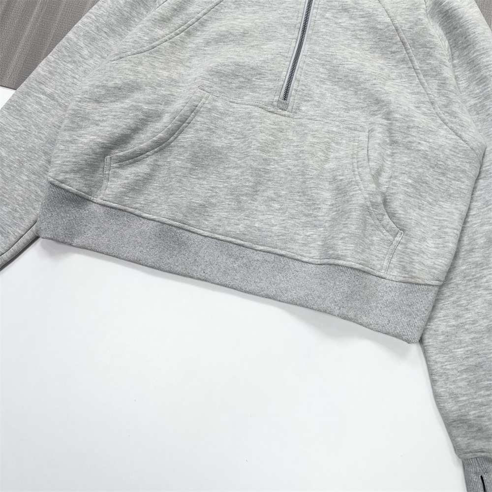 Изготовленные на заказ повседневные однотонные толстовки унисекс на молнии