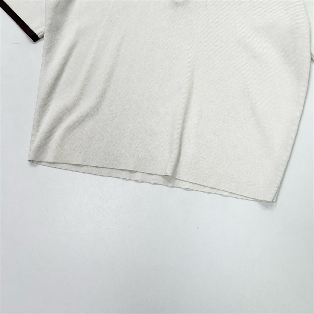 Повседневная женская рубашка поло с короткими рукавами и застежкой-молнией до половины длины, выполненная на заказ, повседневный топ