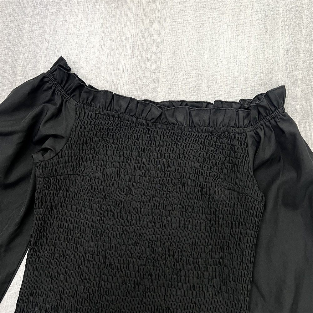 Изготовленные на заказ платья FNJIA с открытыми плечами и пышными рукавами