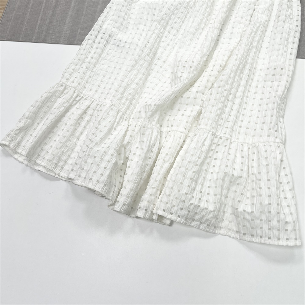 Повседневное плиссированное платье FNJIA длиной до колен, сшитое на заказ