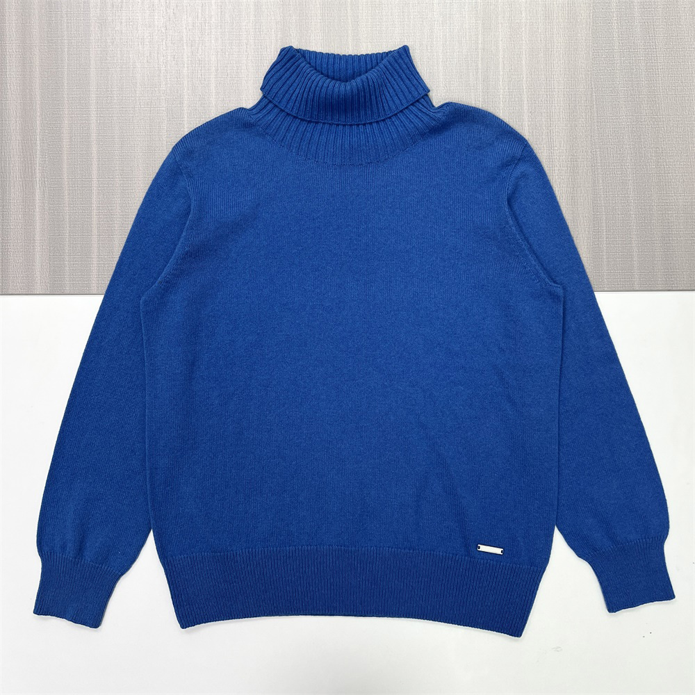 Изготовленный на заказ женский однотонный свитер FNJIA с высоким воротом и #039;ы