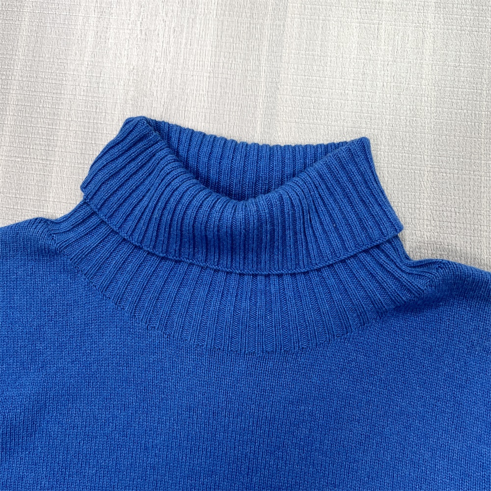 Изготовленный на заказ женский однотонный свитер FNJIA с высоким воротом и #039;ы