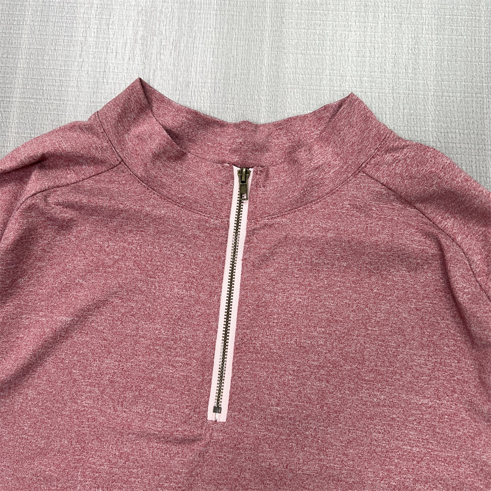 Изготовленные на заказ женские толстовки с капюшоном FNJIA quarter zipper с капюшоном сплошного цвета