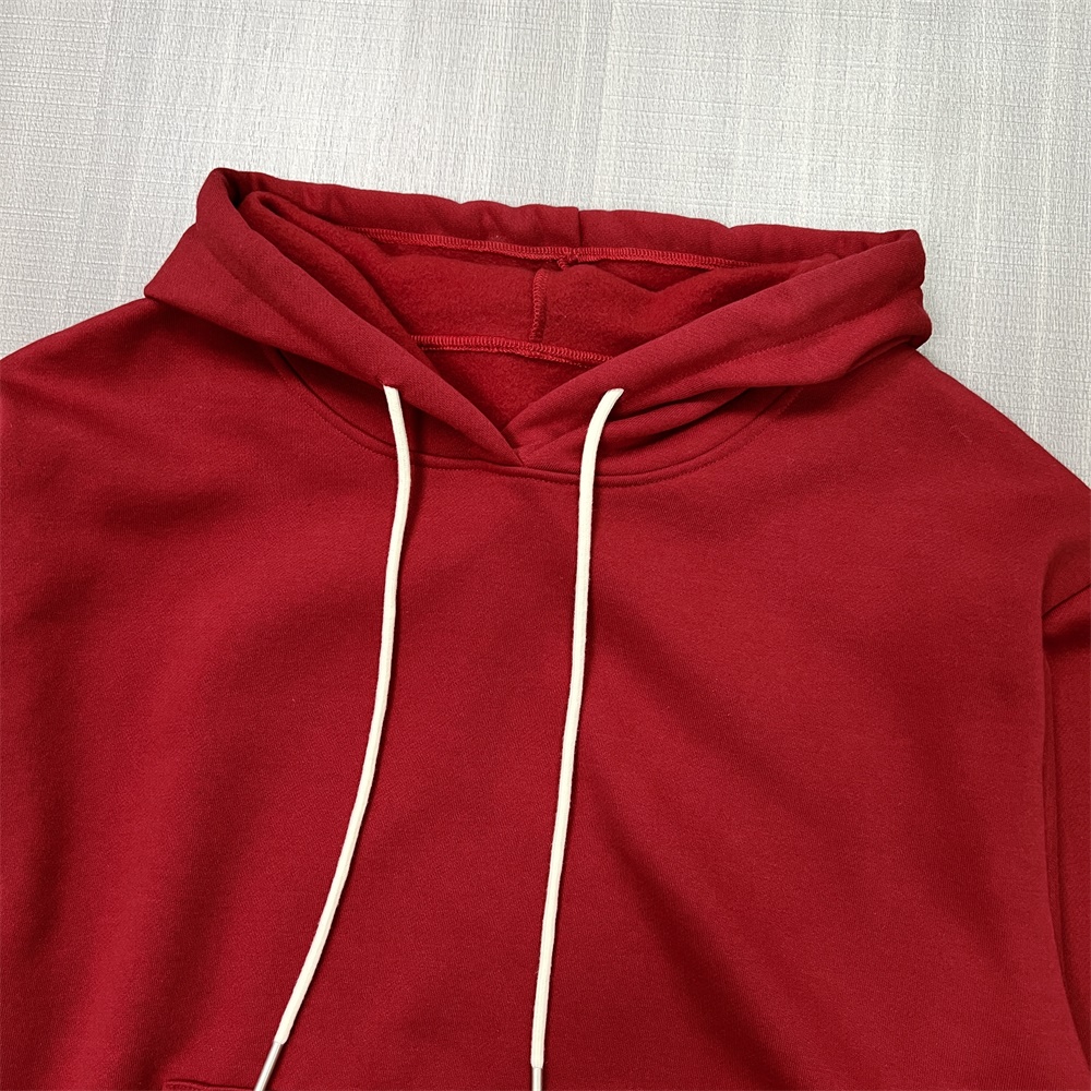 Изготовленный на заказ пуловер обычного дизайна, женский однотонный свитер с капюшоном