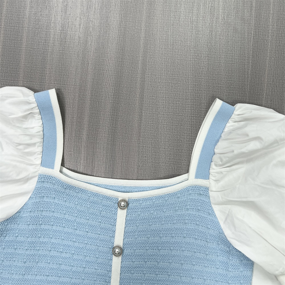 Модный женский мини-кардиган с пышными рукавами в стиле Шанель, выполненный на заказ в стиле FNJIA Chic