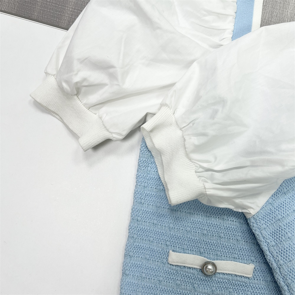 Модный женский мини-кардиган с пышными рукавами в стиле Шанель, выполненный на заказ в стиле FNJIA Chic