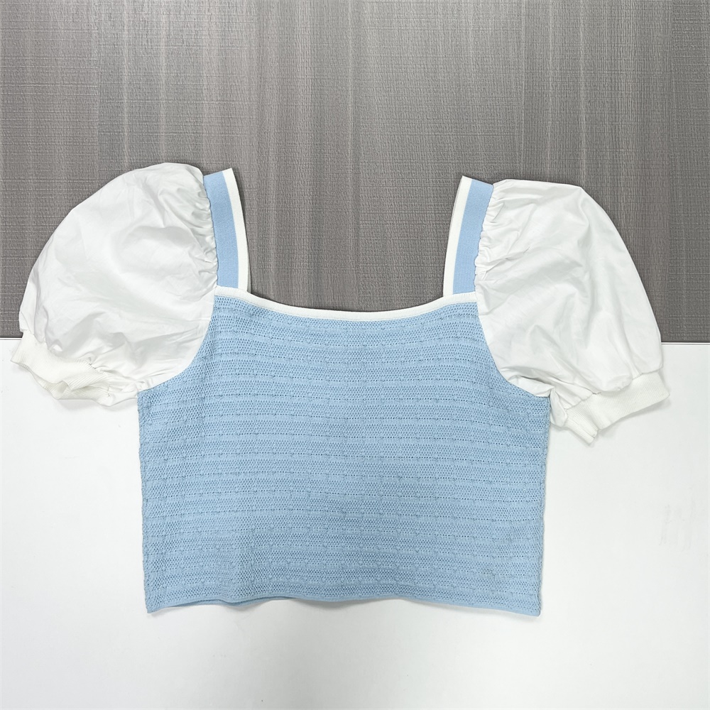 Модный женский мини-кардиган с пышными рукавами в стиле Шанель, выполненный на заказ в стиле FNJIA Chic