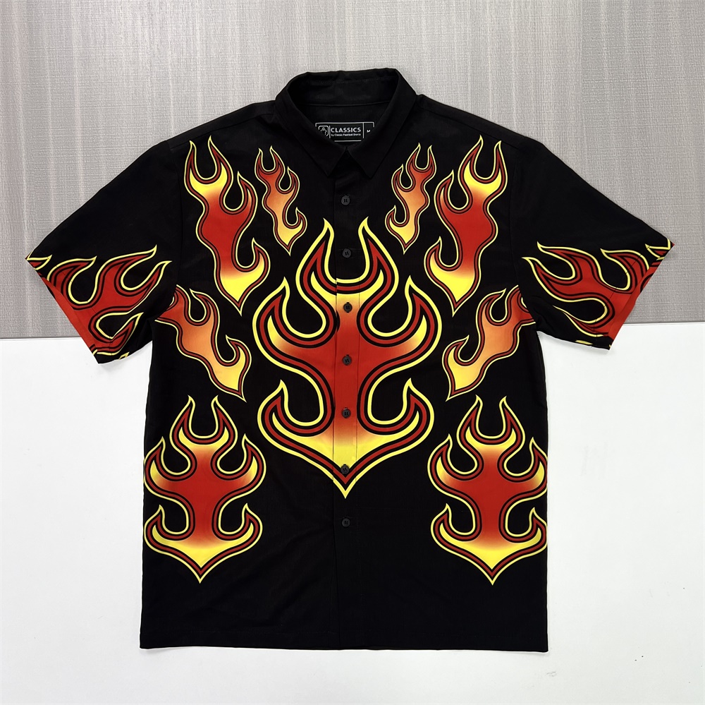 Рубашка с принтом Cusotm для мужских модных тканых топов