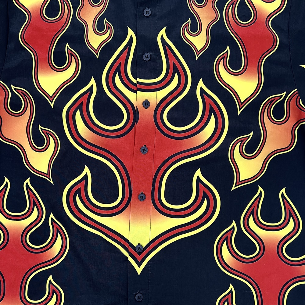 Рубашка с принтом Cusotm для мужских модных тканых топов