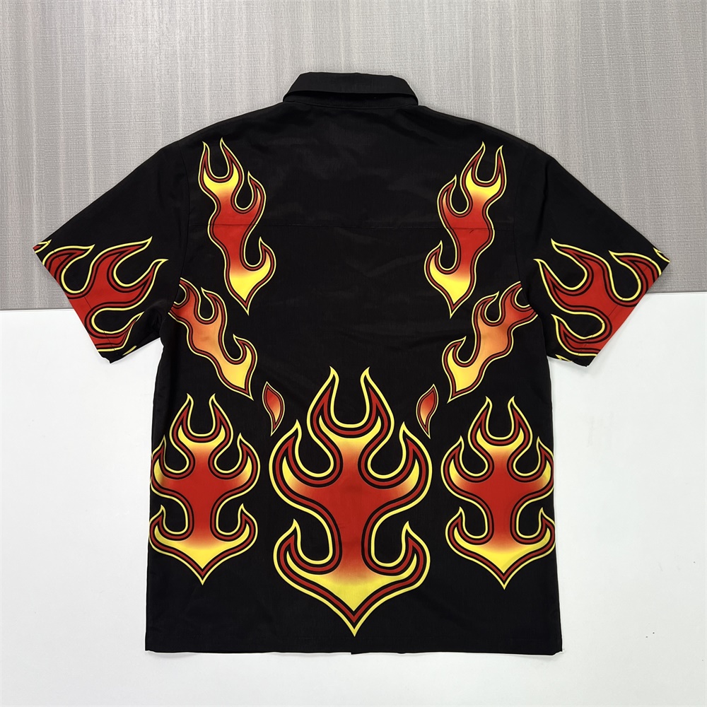 Рубашка с принтом Cusotm для мужских модных тканых топов