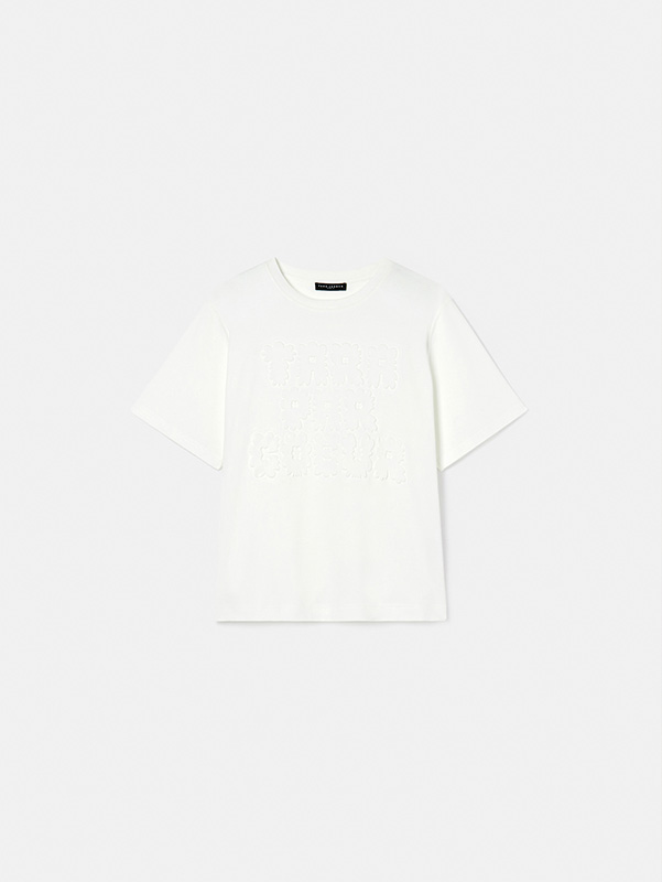 Женская белая хлопковая футболка