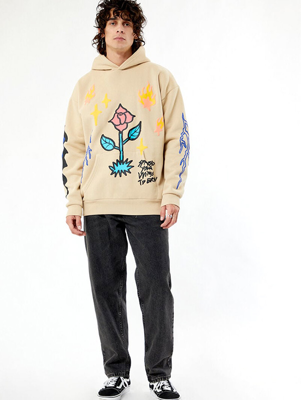 Мужская толстовка с капюшоном Оверсайз-топ