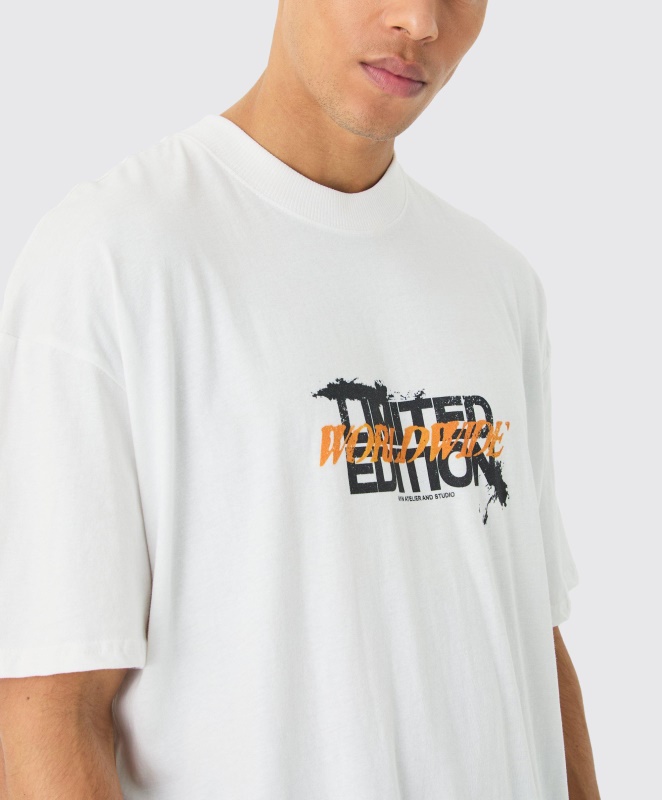 Футболка с изображением облачного граффити