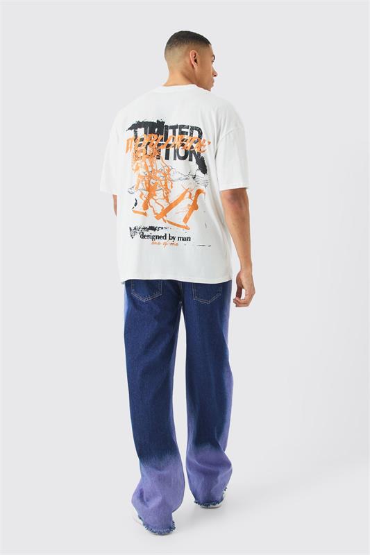 Футболка с изображением облачного граффити