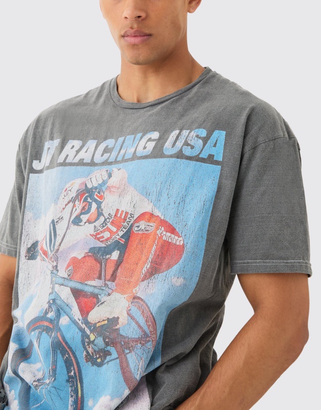 Футболка с цифровым принтом для велосипеда