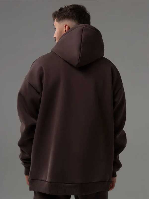 Однотонная толстовка с капюшоном для мужчин
