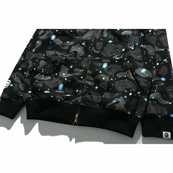 Камуфляжная толстовка с капюшоном в виде акулы