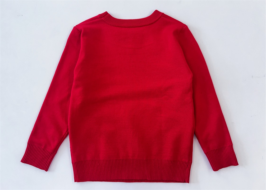 Рождественский свитер с головой красного оленя для детей