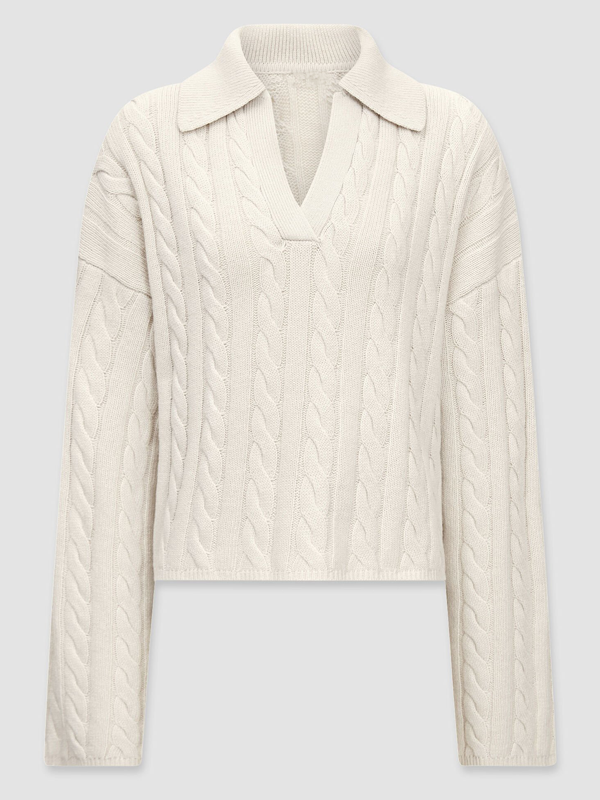 Женский шерстяной легкий свитер с заниженными плечами из плотной трикотажной ткани