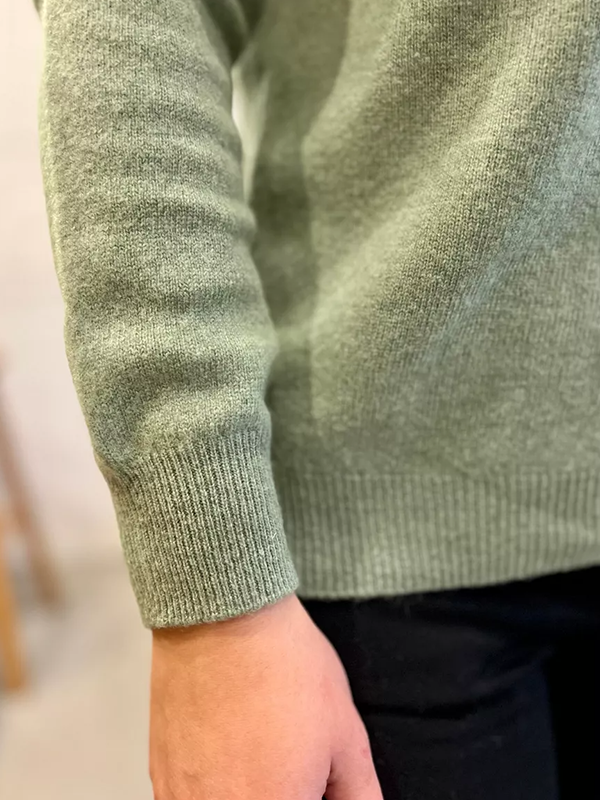 Женский модный однотонный вязаный пуловер-свитер