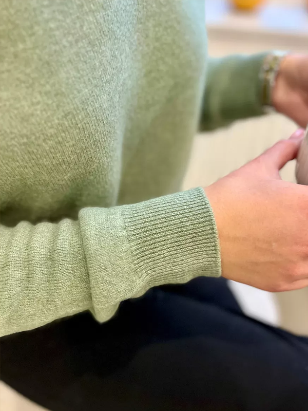 Женский модный однотонный вязаный пуловер-свитер