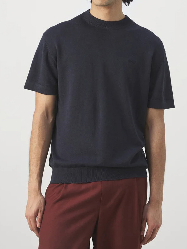 Изготовленная на заказ мужская футболка FNJIA, простая однотонная толстовка из шерстяного трикотажа для мужчин