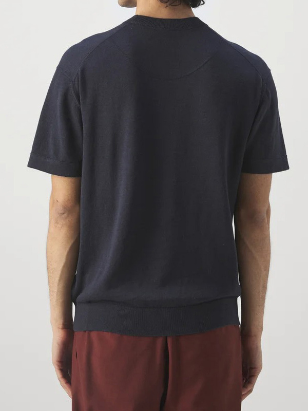 Изготовленная на заказ мужская футболка FNJIA, простая однотонная толстовка из шерстяного трикотажа для мужчин