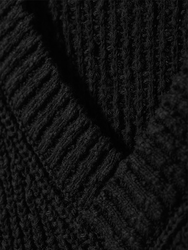 Изготовленный на заказ мужской вязаный свитер FNJIA с V-образным вырезом