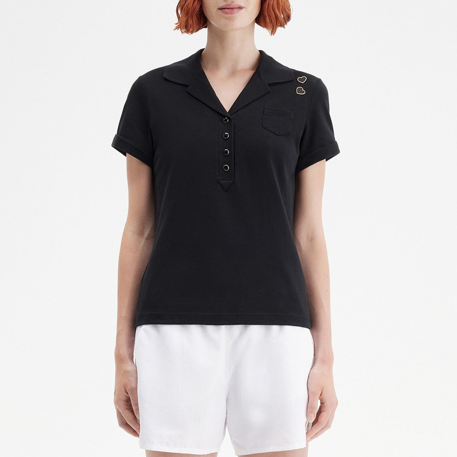 Женская рубашка поло с вязаным карманом FNJIA с индивидуальным дизайном