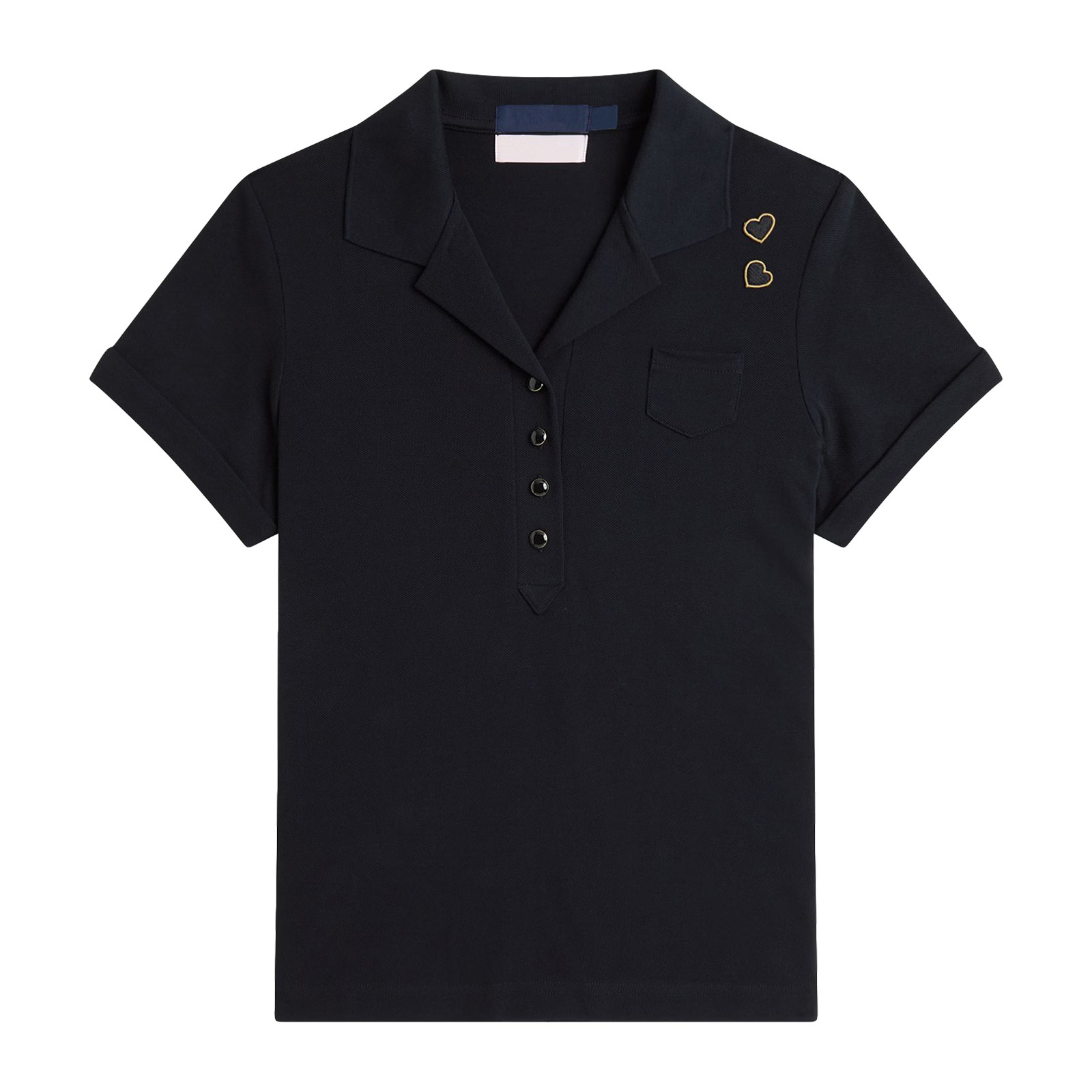 Женская рубашка поло с вязаным карманом FNJIA с индивидуальным дизайном