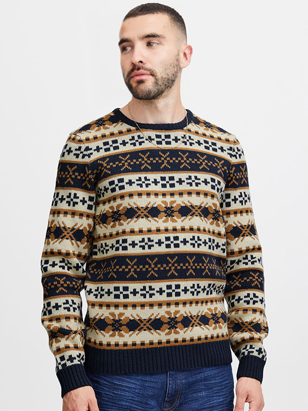 Мужской вязаный уродливый рождественский свитер из жаккарда на заказвязаный уродливый рождественский свитер