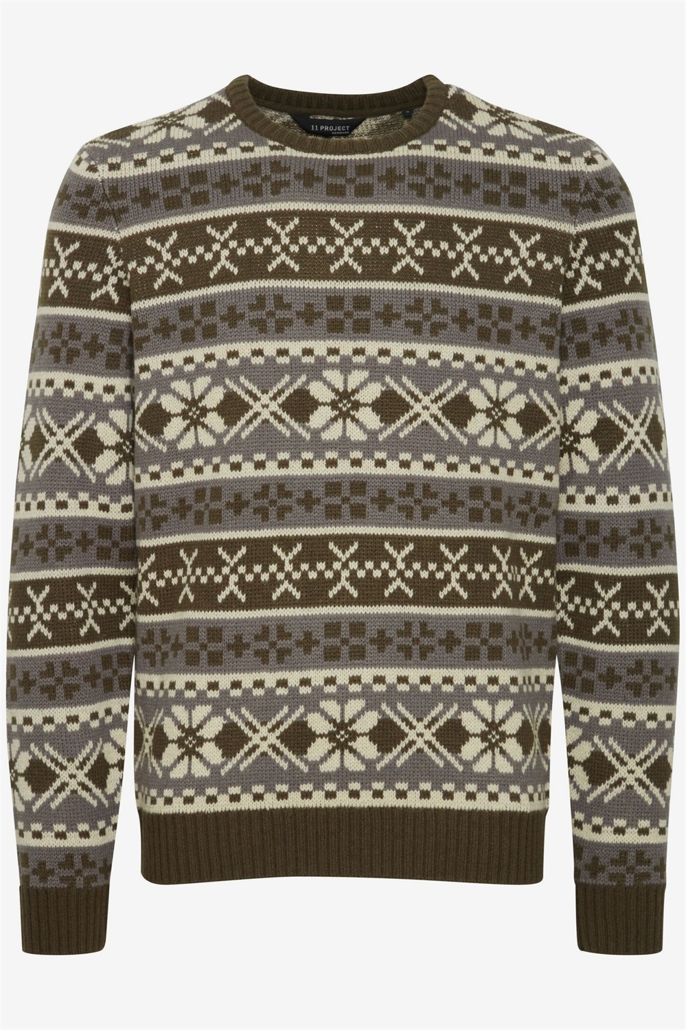 Сшитый на заказ мужской жаккардовый свитер FNJIA Ugly Christmas