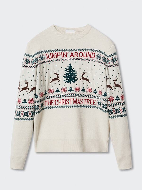 Изготовленный на заказ мужской жаккардовый рождественский свитер Ugly от фабрики Рождественский джемпер