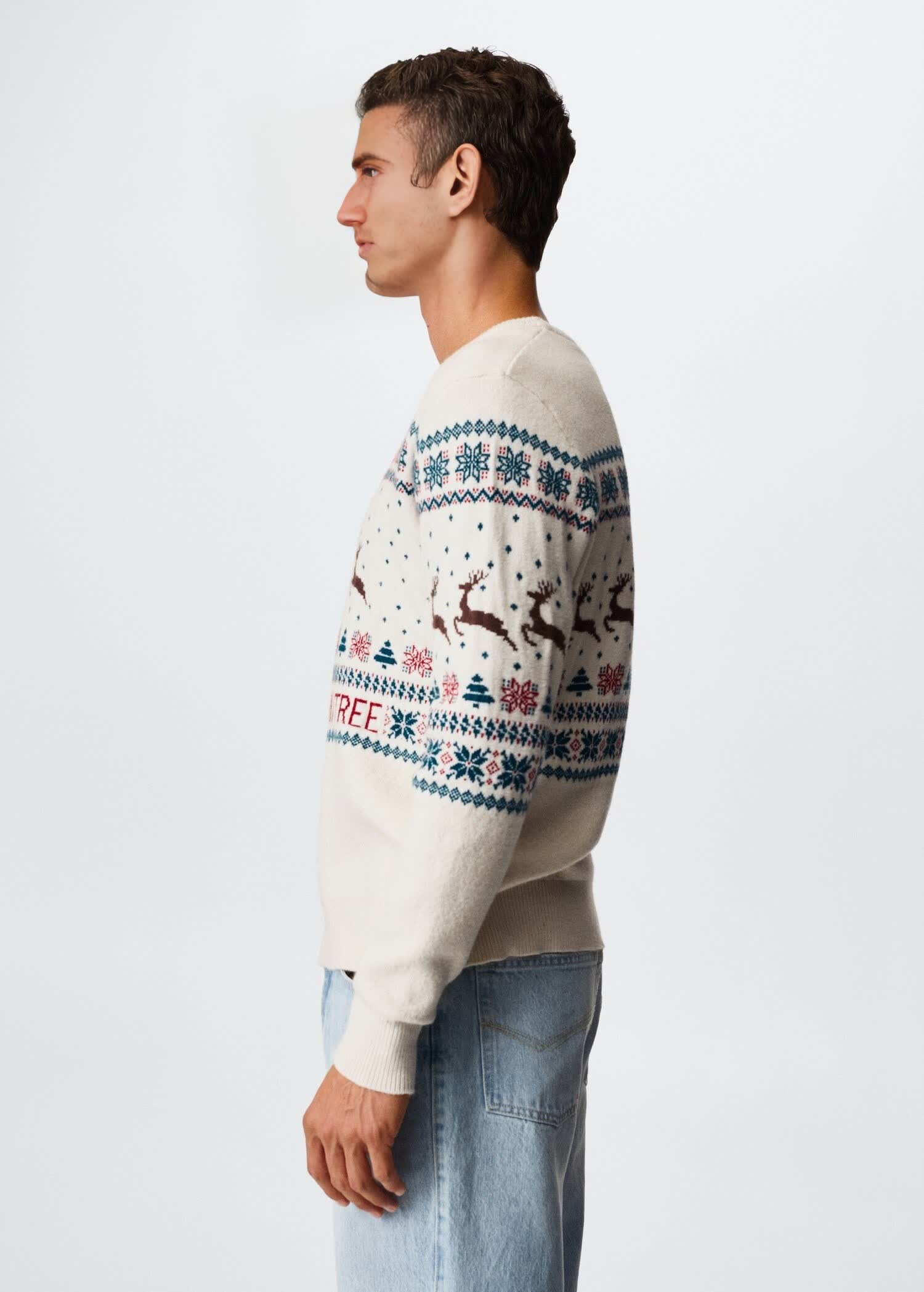 Изготовленный на заказ мужской жаккардовый рождественский свитер Ugly от фабрики Рождественский джемпер