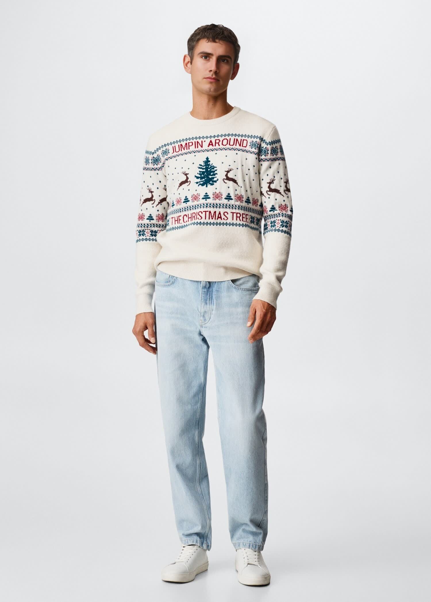 Изготовленный на заказ мужской жаккардовый рождественский свитер Ugly от фабрики Рождественский джемпер