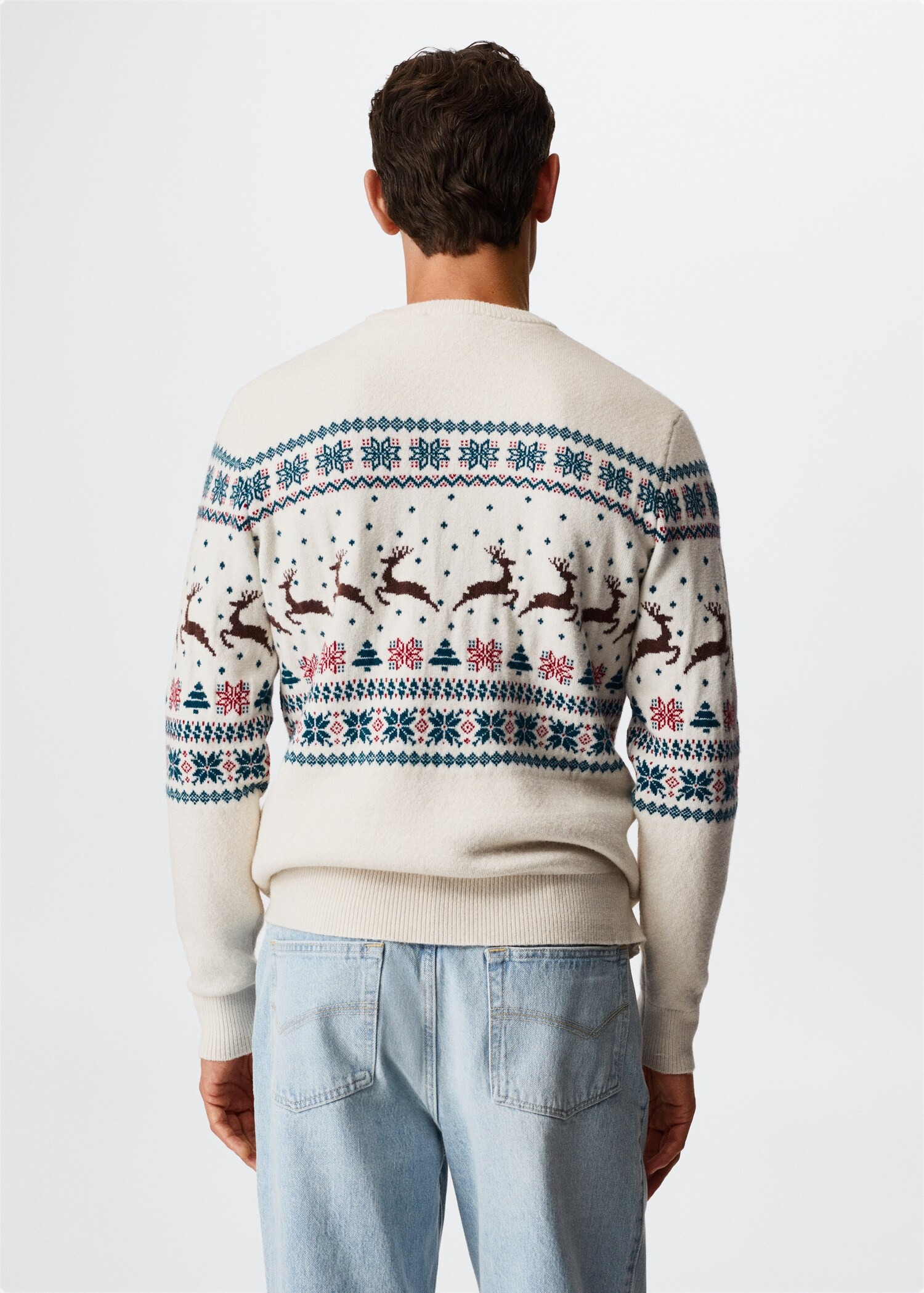 Изготовленный на заказ мужской жаккардовый рождественский свитер Ugly от фабрики Рождественский джемпер