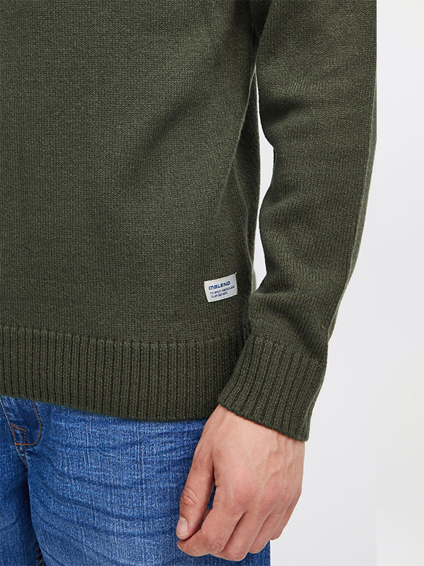 Изготовленный на заказ мужской рождественский свитер нового дизайна на молнии 1/4