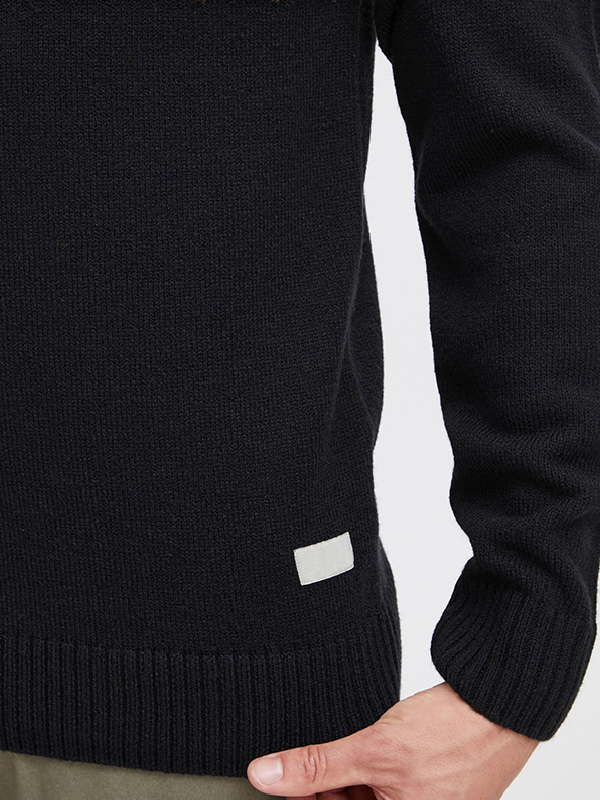 Изготовленный на заказ мужской жаккардовый рождественский свитер с застежкой-молнией на половину длины