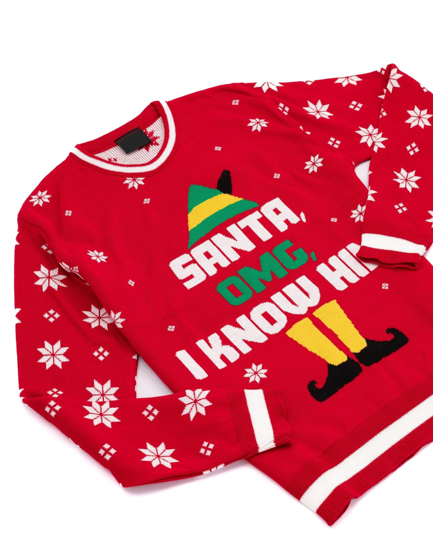 Изготовленный на заказ мужской вязаный свитер FNJIA с новым рисунком рождественского свитера