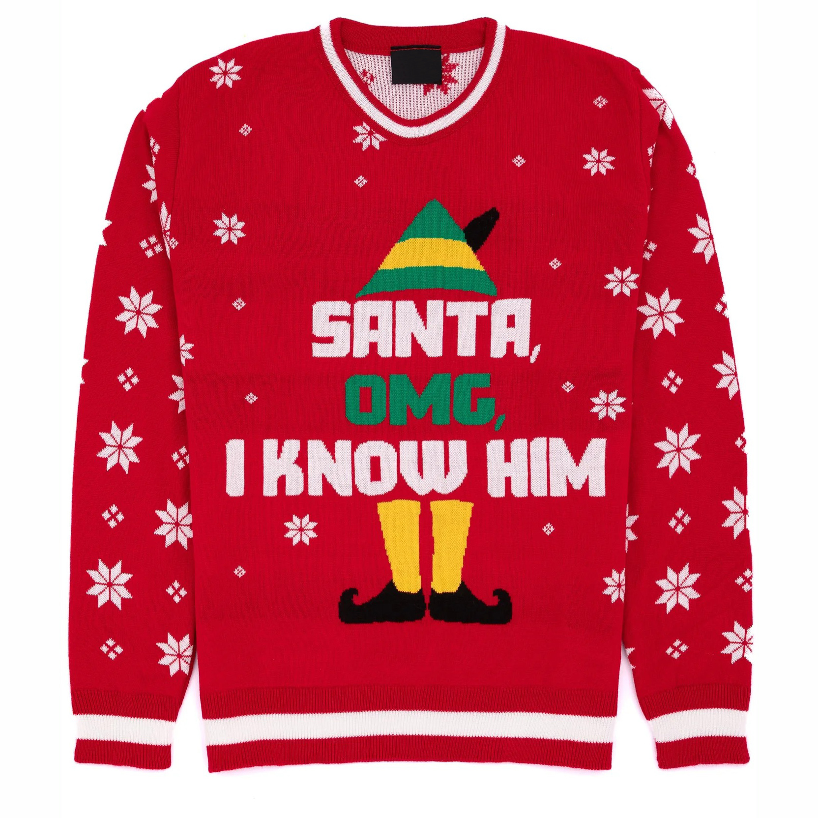 Изготовленный на заказ мужской вязаный свитер FNJIA с новым рисунком рождественского свитера