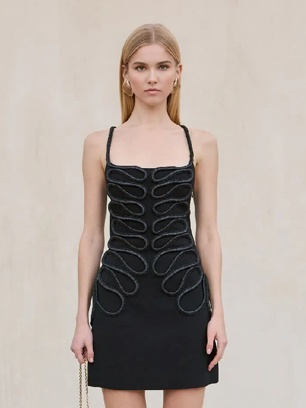 Трикотажные мини-платья с камизолом нового дизайна