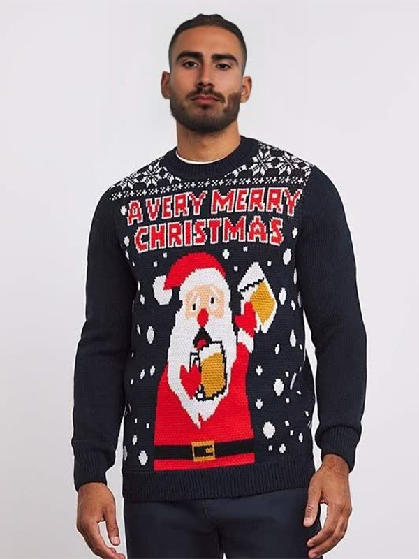 Уродливый Рождественский джемпер Крисс Крингл, сшитый на заказ