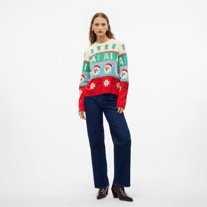 Рождественский свитер на заказ от производителя FNJIA с низким MOQ для вашего бренда
