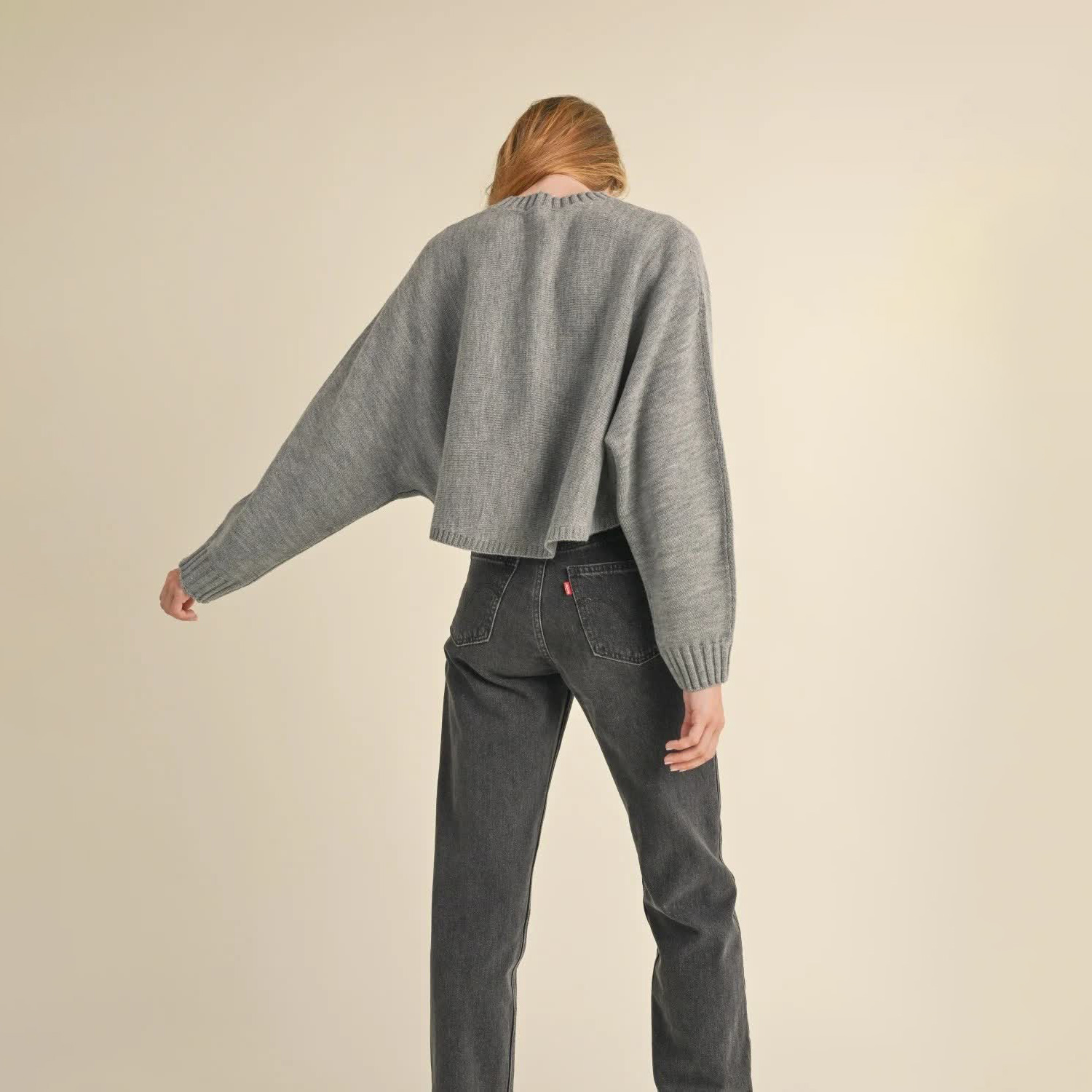 Изготовленный на заказ повседневный однотонный женский модный свитер