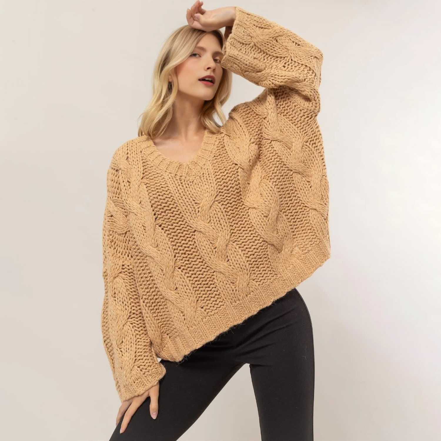 Изготовленный на заказ повседневный женский джемпер Cable Casual Women&amp;#039;s Fashion Jumper