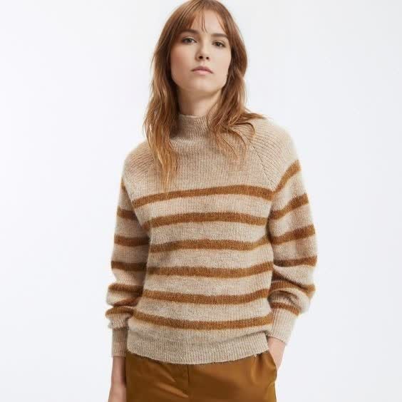 Повседневный джемпер в полоску FNJIA с индивидуальным дизайном для женщин