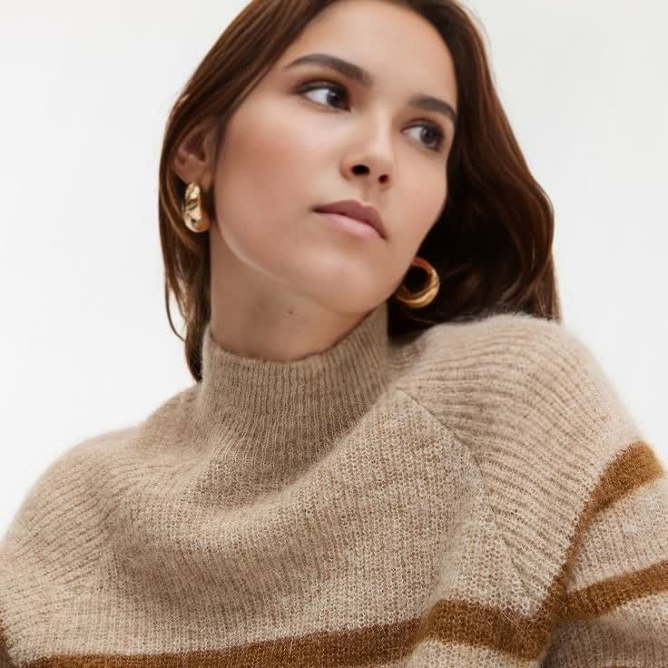 Повседневный джемпер в полоску FNJIA с индивидуальным дизайном для женщин