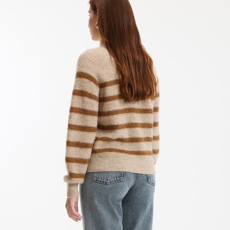 Повседневный джемпер в полоску FNJIA с индивидуальным дизайном для женщин