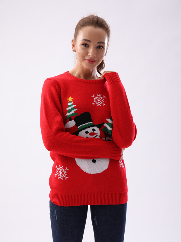 Изготовление рождественского джемпера FNJIA по предоставленным чертежам и образцам